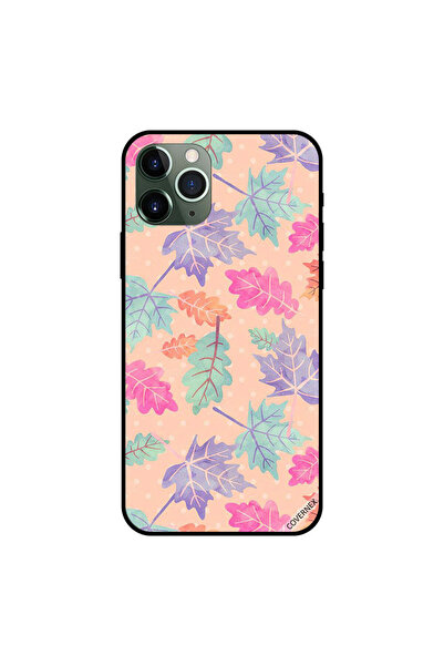 Covernex غطاء حماية لجهاز iPhone 11 Pro بنقشة أوراق الشجر باللونين الأخضر وال...