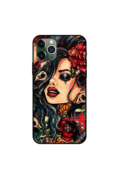 Covernex غطاء حماية لهاتف iPhone 11 Pro Max بتصميم فتاة مرسومة