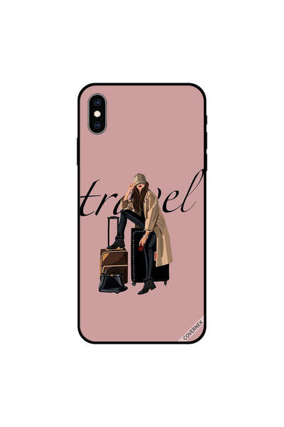 Covernex غطاء حماية لهاتف iPhone XS - فتاة محبة للسفر