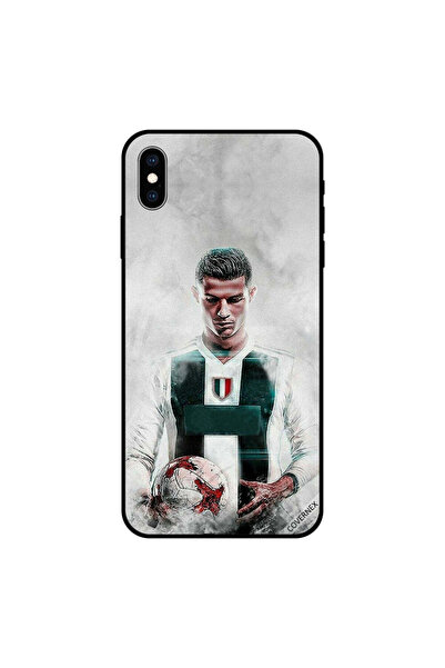 Covernex غطاء حماية لهاتف iPhone XS MAX عليه صورة رونالدو وهو يحمل كرة قدم بي...