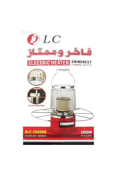 DLC سخان كهربائي 2000 واط DLC-2000RB متعدد الألوان
