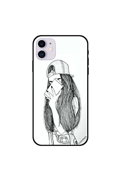 Covernex غطاء حافظة iPhone 11 رسم لفتاة تصنع صورة