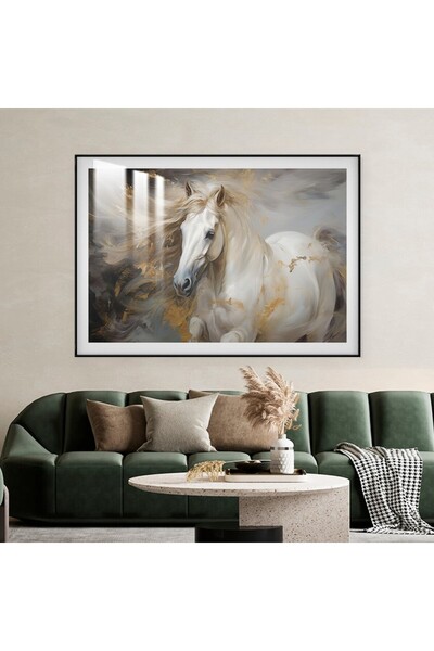 Marktna لوحة جدارية خشبية فاخرة مع برواز اسود و طبقة من الاكرليك الشفاف