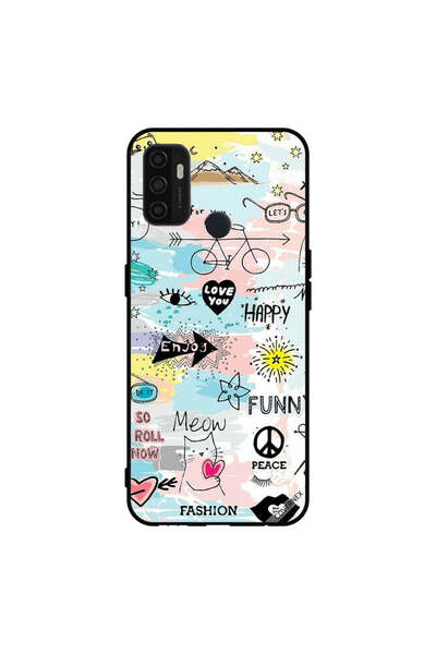 Covernex غطاء حماية لهاتف Oppo A11s/A53 5G Doodle Meow Enjoy