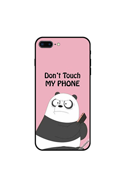 Covernex غطاء حماية لجهاز iPhone 7 Plus مطبوع عليه عبارة "لا تلمس هاتفي باندا"