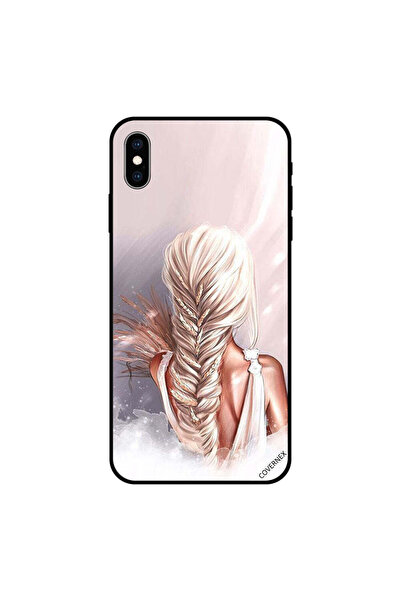 Covernex غطاء حماية لجهاز iPhone XS MAX برسومات فتاة واقفة