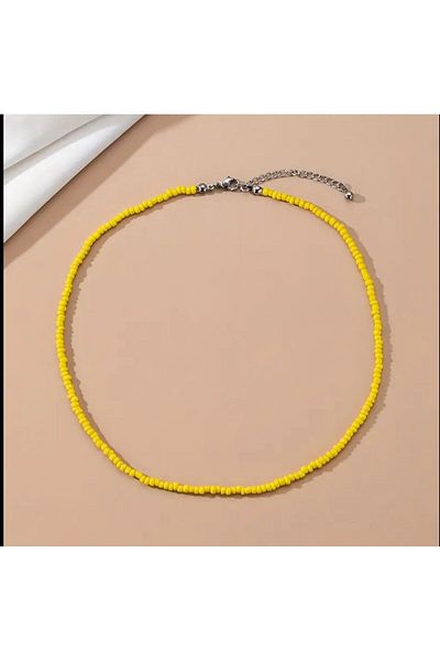 Stoneday Plating Apparatus Medium Size Sand Bead Summer Necklace