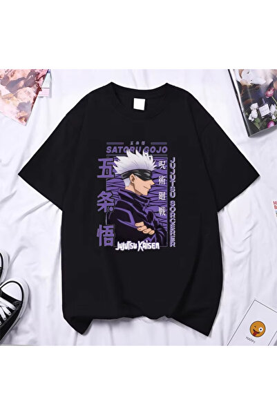 Flood Of Style Tricou unisex cu desen anime Jujutsu Gojo Satoru
