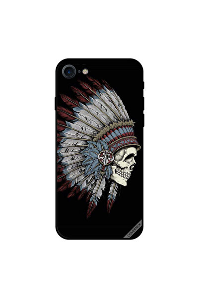 Covernex غطاء حماية لجهاز iPhone 7 بتصميم ريشة جمجمة