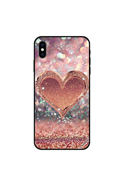 Covernex غطاء حماية لهاتف iPhone XS MAX بقلب ذهبي لامع