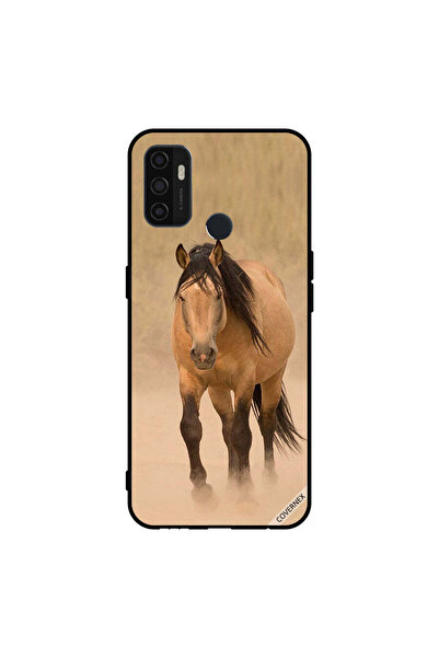 Covernex غطاء حماية لهاتف Oppo A11s/A53 5G - سباق الخيل البني