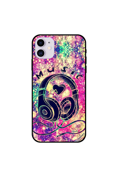 Covernex غطاء حماية لجهاز iPhone 11 بتصميم رأس موسيقى وهاتف وقلب