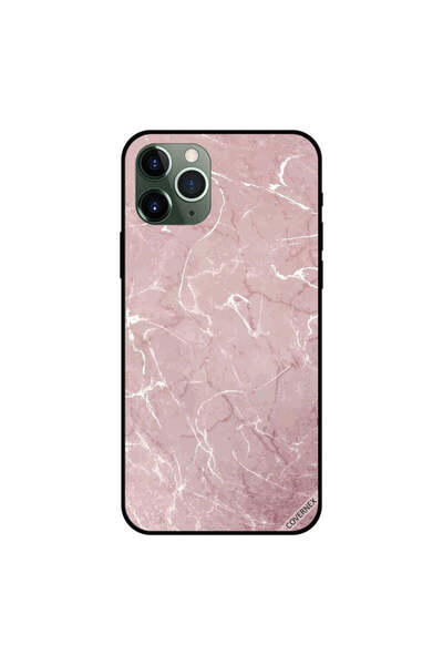 Covernex غطاء حماية لجهاز iPhone 11 Pro Max بنقشة رخامية باللون الوردي والبني
