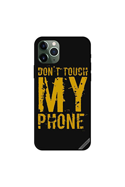 Covernex غطاء حماية لجهاز iPhone 11 Pro Max - لا تلمس هاتفي - أصفر وأسود