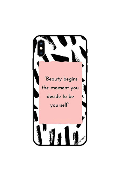 Covernex جراب iPhone XS MAX يبدأ الجمال في اللحظة التي تقرر فيها أن تكون نفسك