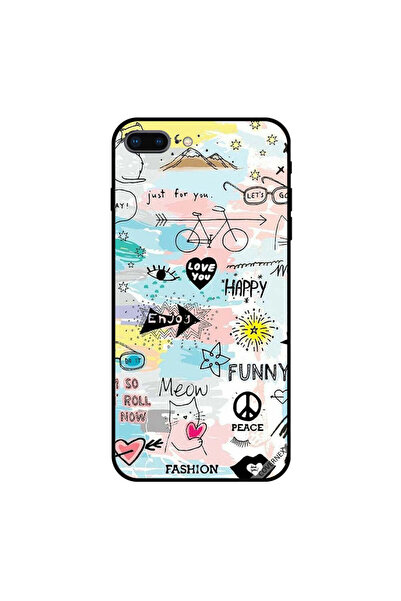 Covernex iPhone 7 Plus Case Cover Doodle meow enjoy