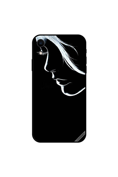 Covernex غطاء حماية لهاتف iPhone XR بقناع فتاة حزينة لطيفة