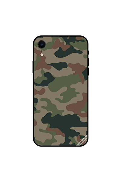 Covernex غطاء حماية لجهاز iPhone XR بنمط تمويه باللونين الأخضر والبني
