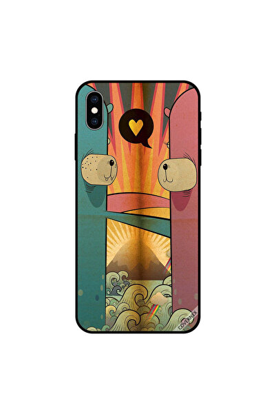 Covernex غطاء حماية لهاتف iPhone XS MAX برسومات كرتونية حب