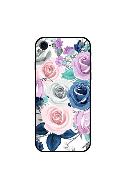 Covernex غطاء حماية لهاتف iPhone 8 بطبعة زهور متعددة الألوان
