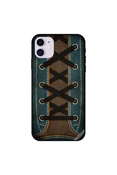 Covernex غطاء حماية لجهاز iPhone 11 بتصميم حذاء عتيق مربوط