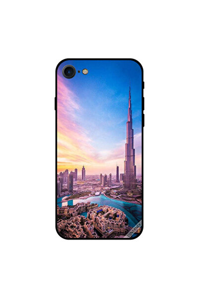 Covernex غطاء حماية لجهاز iPhone 8 - غيوم مشمسة وانعكاسات على برج خليفة