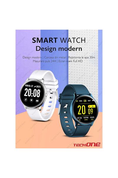Techone KW19 Pro Smartwatch and Fitness Bracelet, Black - New Product