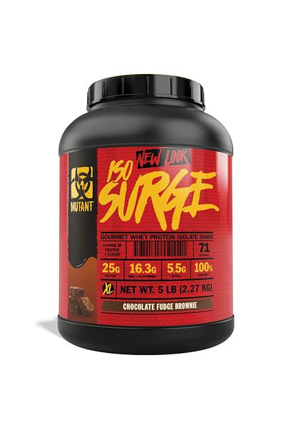 MUTANT ISO Surge Protein, 5 lbs, Chocolate Fudge Brownie, 71 Servings