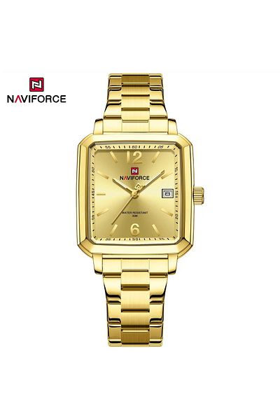 Naviforce Couple Bold Watches – Matching Stainless Steel Analog Watches for Him & Her
