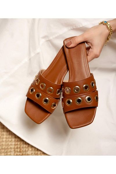 MİSS PARK MODA Taba Women's Slippers