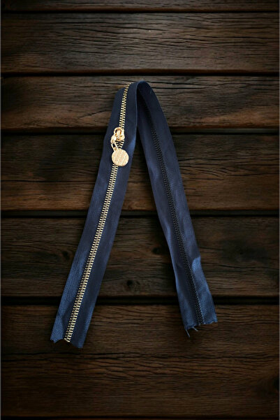 Nildenhobim Fermoar pentru geanta - Lungime: 50 cm - Latime: 3,5 cm (Albastru...