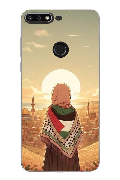 TechTree حافظة هواوي Y7 2018 - هونر 7C متوافقة مع فلسطين فريندليت جيرل من الس...