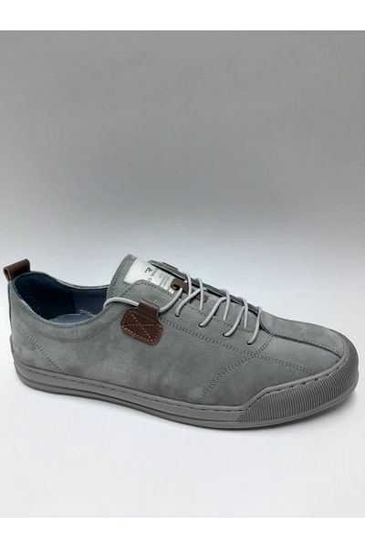 Red Walker Genuine Leather Lace up Flexible Gray Nubuck Summer Men's Shoes