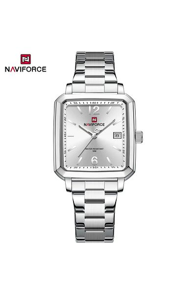 Naviforce Couple Bold Watches – Matching Stainless Steel Analog Watches for Him & Her