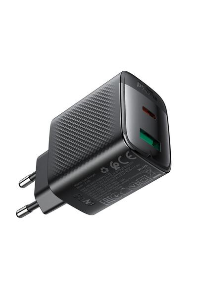 Acefast 45w Pd Usb-c Usb-a 2 Port Hızlı Şarj Aleti Gan Destekli Güç Adaptörü - A106