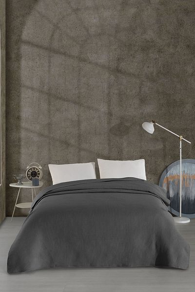 Elart Pan Dora Multi-Purpose Bedspread Double (200X220 cm) Anthracite