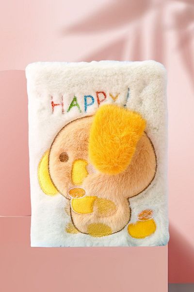 Ecrou Notebook with Moving Ears Ecru