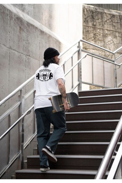 THE SHARK GYM SPORTS Ειδικού σχεδιασμού Μπλουζάκι με στάμπα 100% βαμβακερό λα...