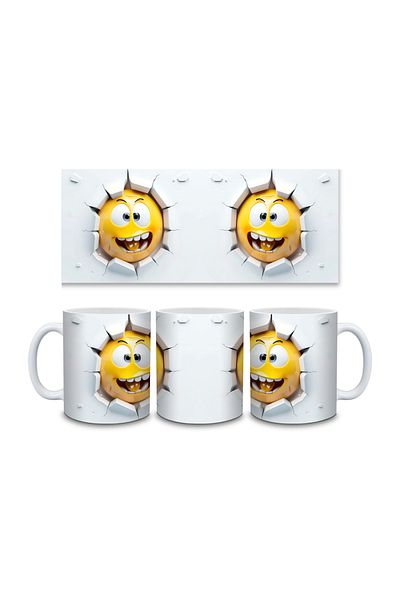 IŞILAY PROMOSYON 3D Emoji Printed Mug