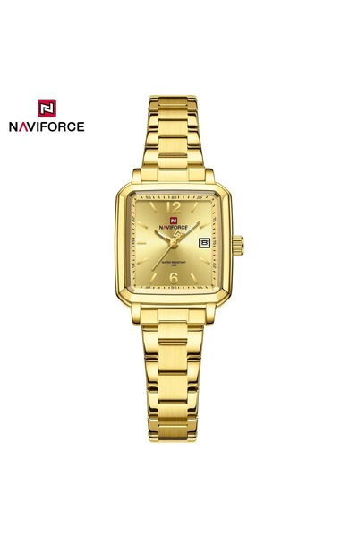 Naviforce Couple Bold Watches – Matching Stainless Steel Analog Watches for Him & Her