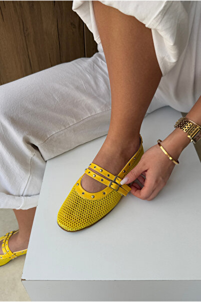 Mupa Shoes Γυναικεία Μπαλαρίνα Μπαλαρίνα ΚΙΤΡΙΝΗ