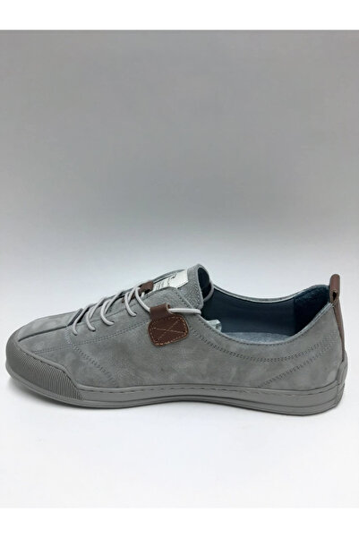 Red Walker Genuine Leather Lace up Flexible Gray Nubuck Summer Men's Shoes