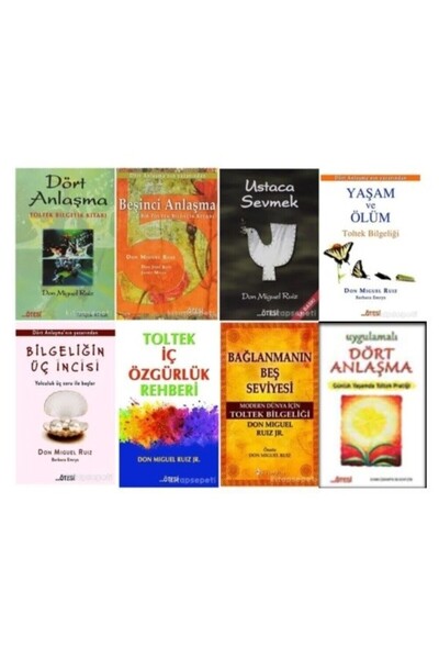 Ötesi Yayıncılık Don Mıguel Ruız Dört Anlaşma Ustaca Sevmek 8 Kitap Set ( Dört Anlaşma – Beşinci Anlaşma + 6 Kitap )
