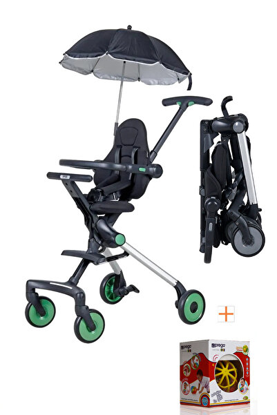 Prego Tam Katlanır Ultra Hafif Bebek Arabası+ Yağmurluk + Rubber Top Hediye