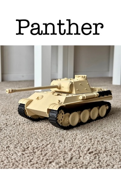 üç boyutlu haller Panther Tank Figürü