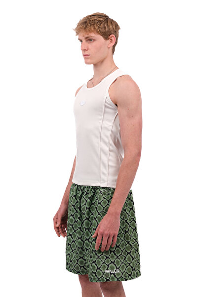 WAUER Oversize Geniş Kalıp, Yılan Desenli Şort, Premium Kumaş ve Teknik- Short 901