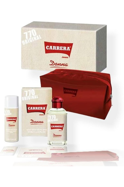 Carrera Jeans 770 Original Donna for Women Set EDP 125Ml with Deodorant 50Ml with Pouch