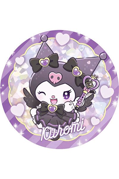 BatıDoğu Kuromi Yuvarlak Pasta Yenilebilir Resim Baskı 20 cm