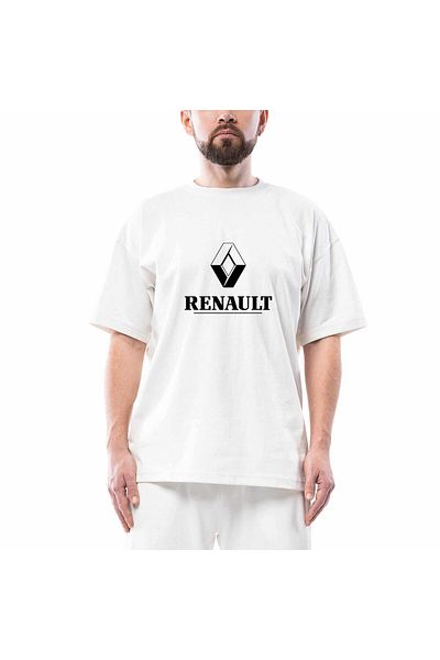 Z zepplin Renault Classic Logo Oversize White T-Shirt