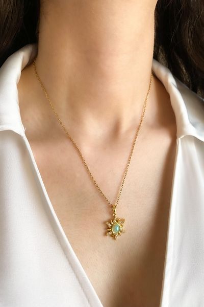 DEMOKAN Women's Steel Necklace Tangled Model Necklace